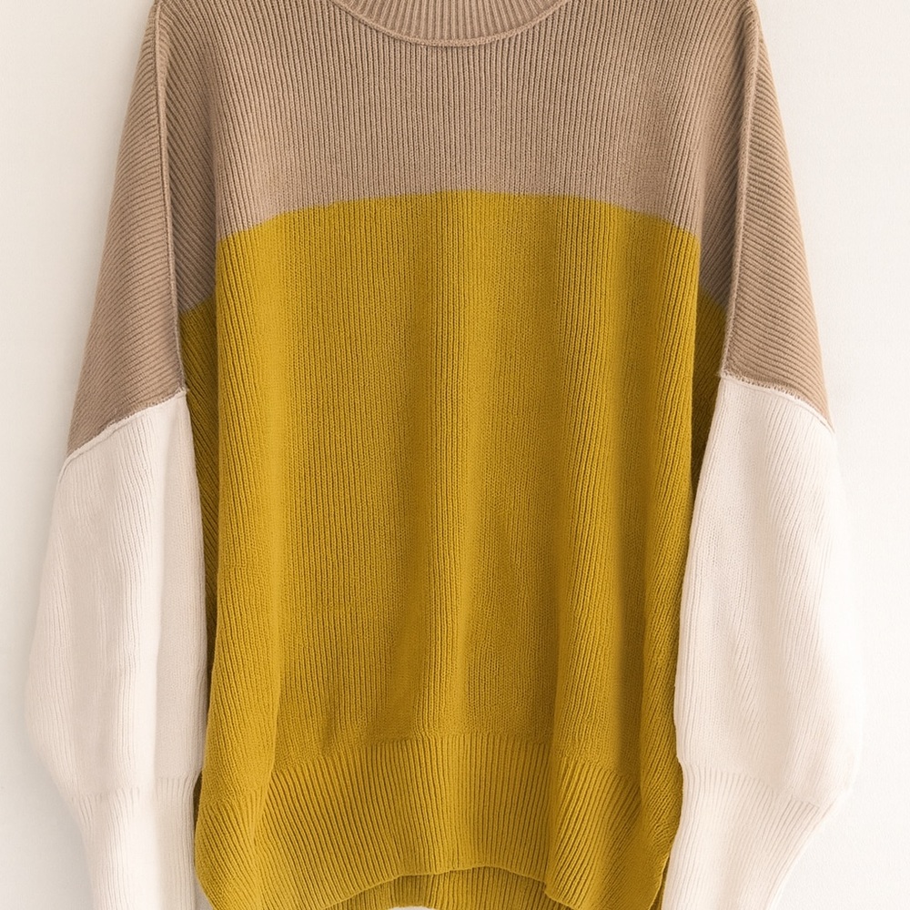 Anthropologie Multicolor Crew Neck Sweater